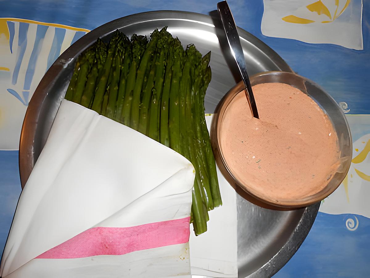 recette Asperges vertes sauce paprika