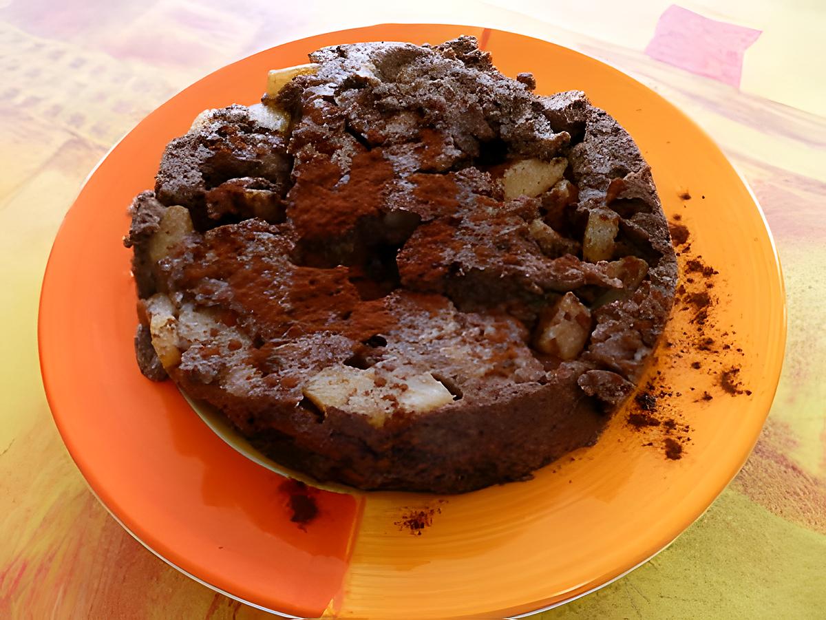 recette Pudding poire chocolat