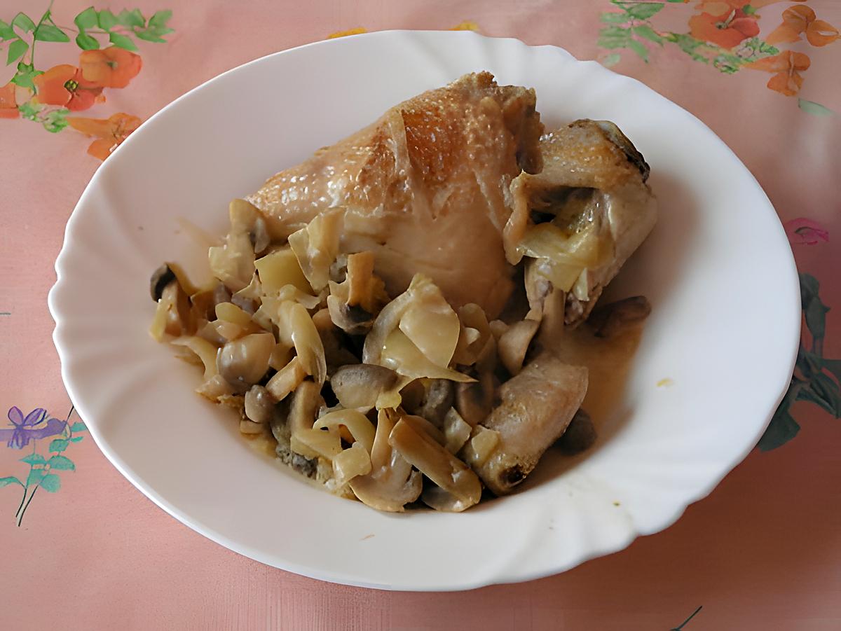 recette Poulet vallée d'Auge