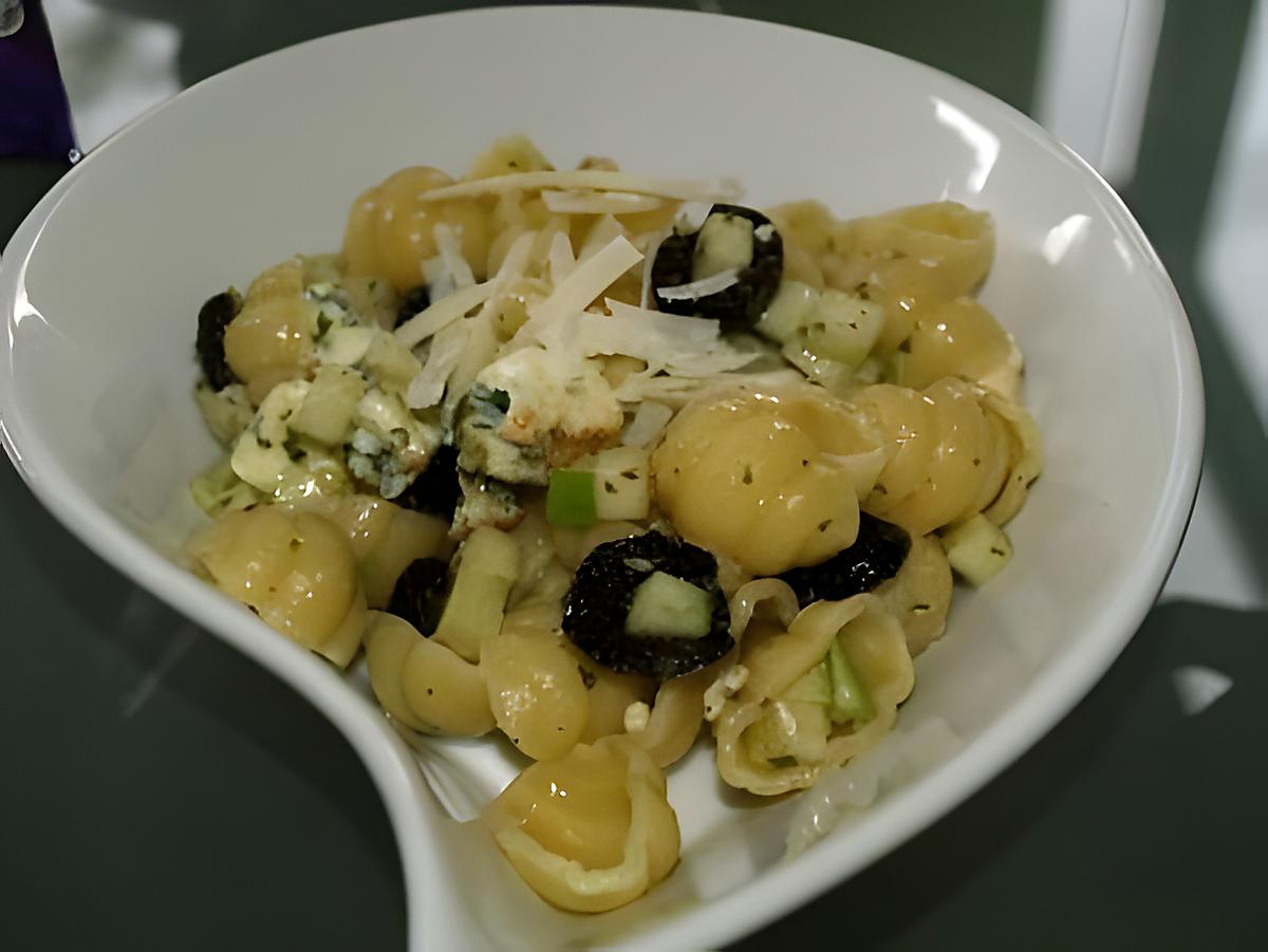 recette Salade de Gnocchi au Bleu et aux Pommes