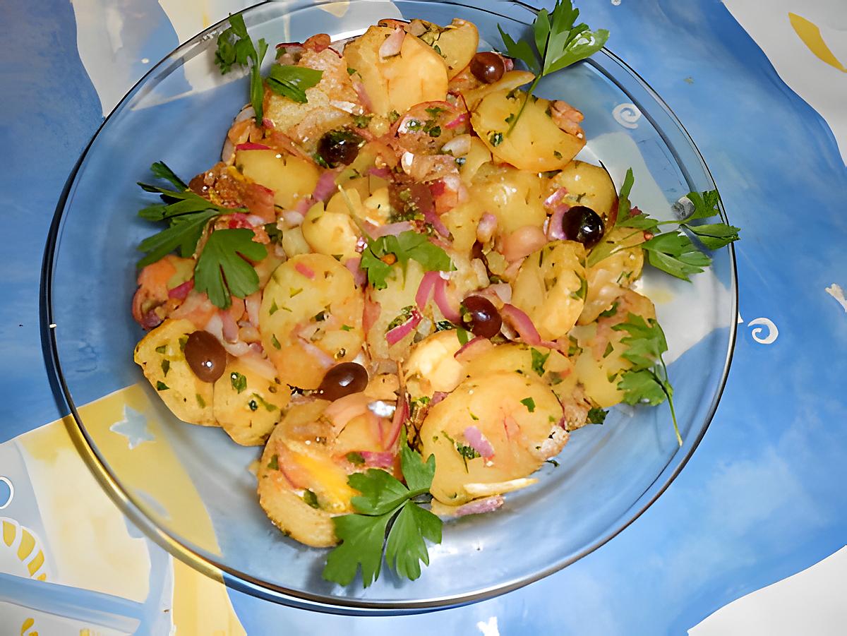 recette Salade de pommes de terre saveur de sud