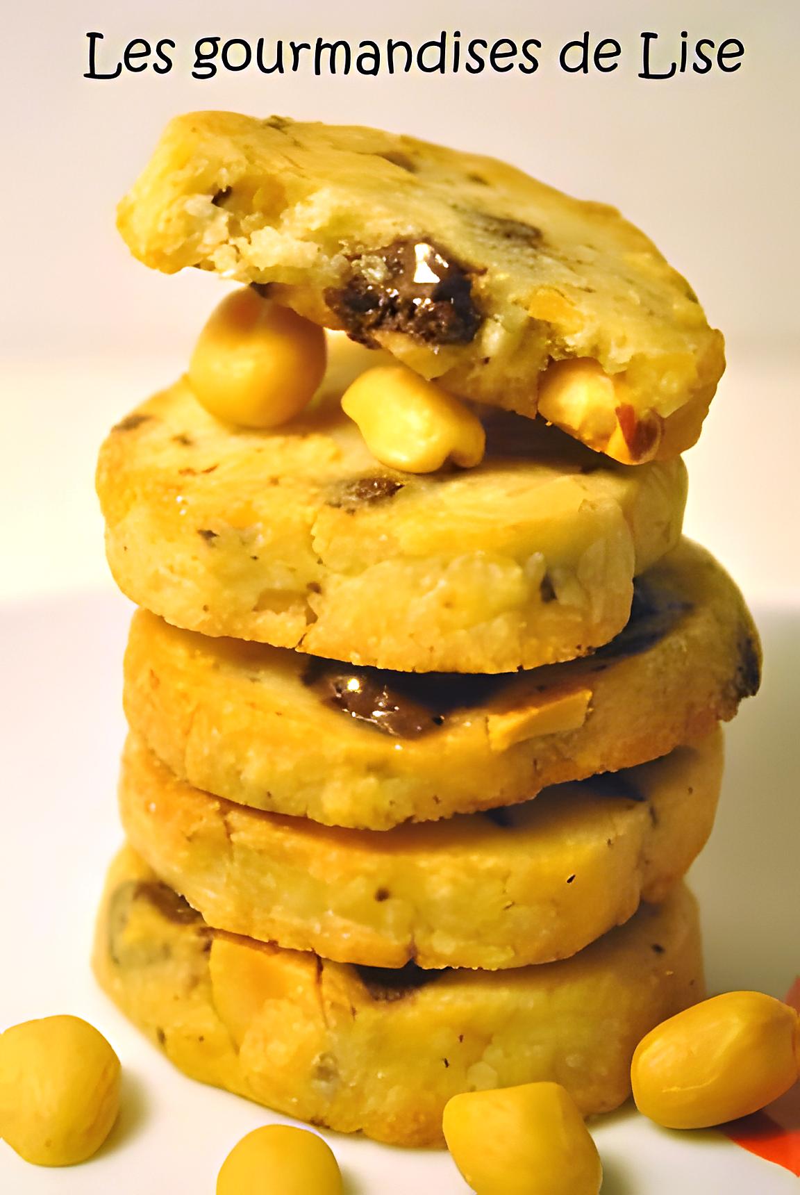 recette Biscuits croquants aux cacahuètes et chocolat