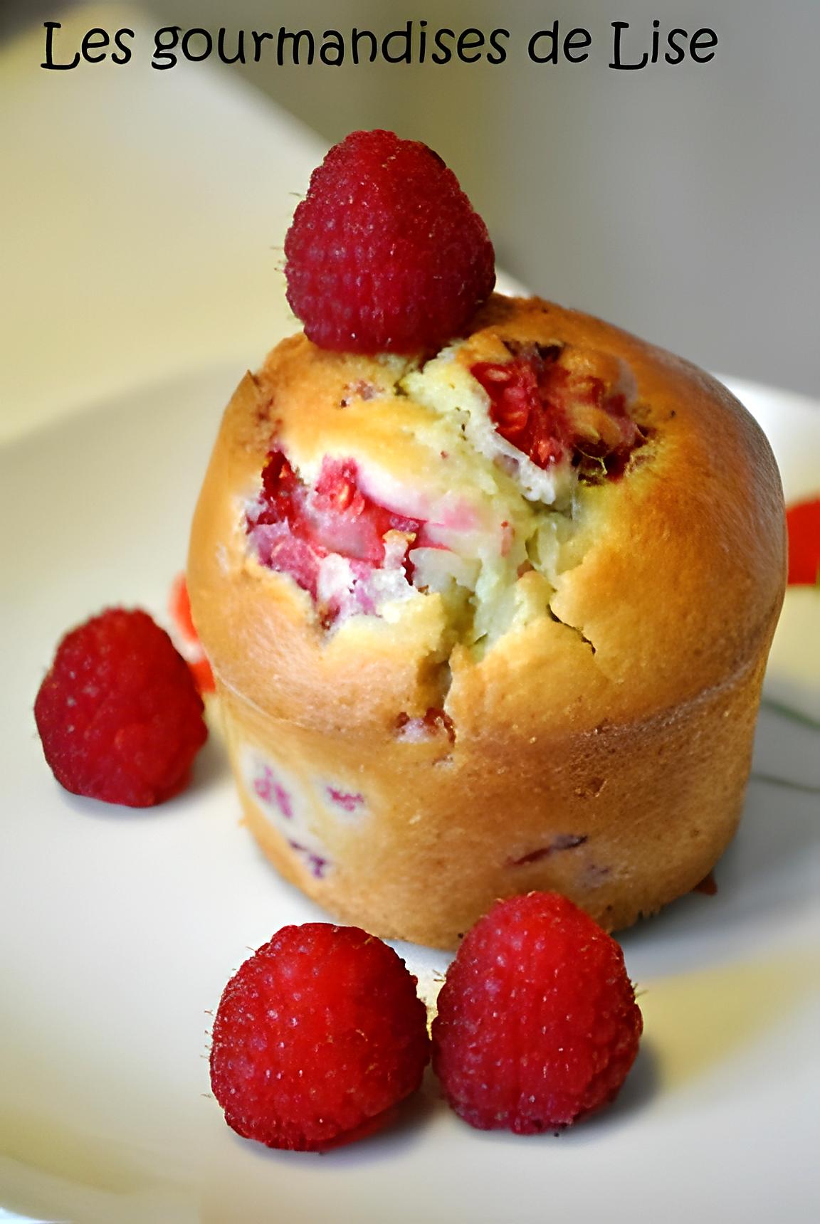 recette Muffins bien moelleux aux framboises