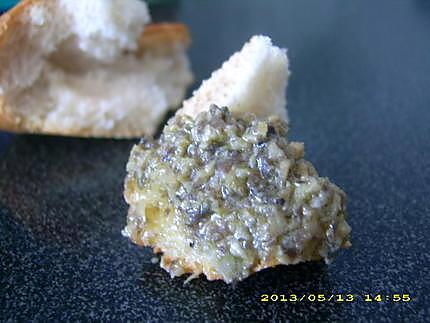 recette duo d'olives en tapenade