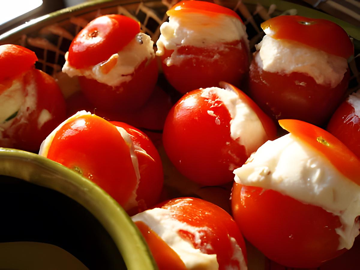 recette tomates cerises garnies