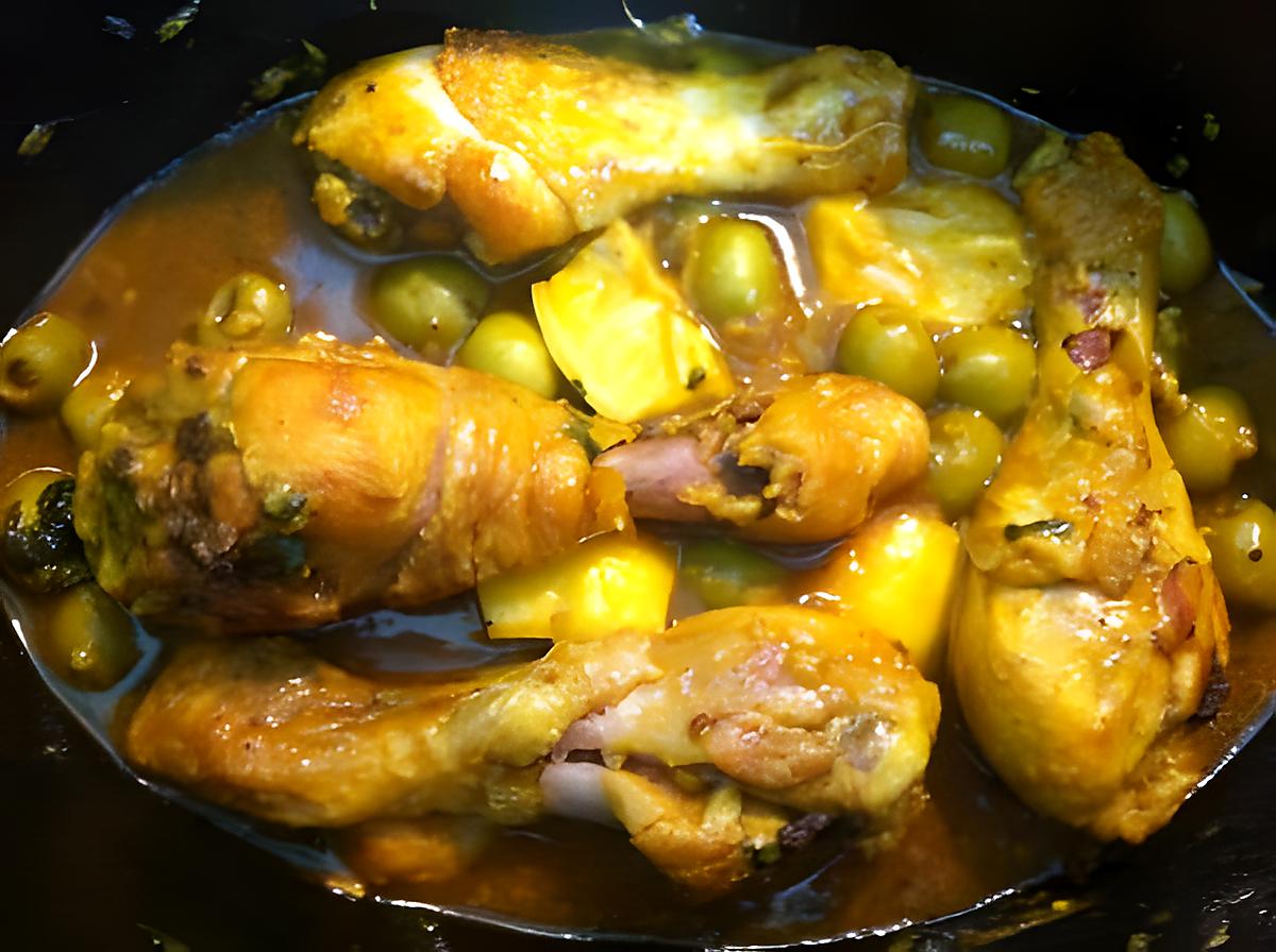 recette Poulet aux olives