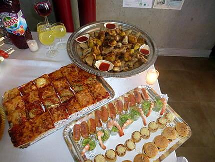 recette Buffet aperitif MARIAGE