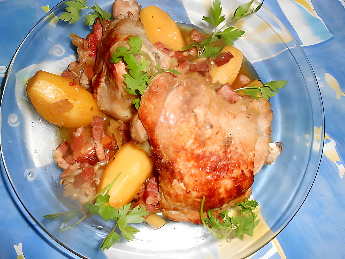 recette Cuisse de dinde aux pommes cocottes