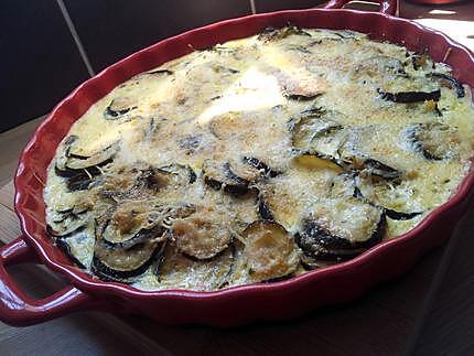 recette Gratin de courgettes à la créme et citron