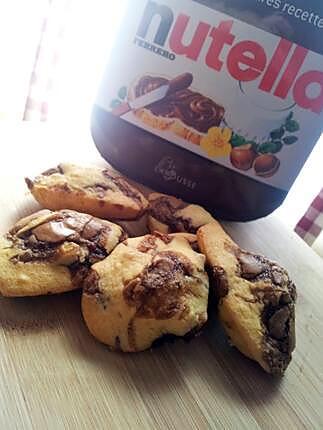 recette Madeleines marbré au nutella