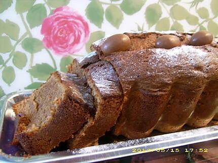 recette cake moelleux au praliné et schokobons