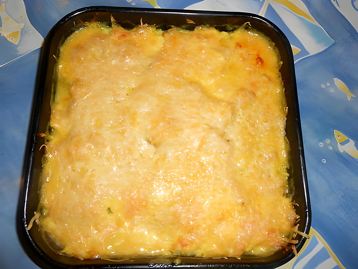 recette Gratin de cabillaud aux courgettes