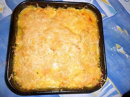 recette Gratin de cabillaud aux courgettes