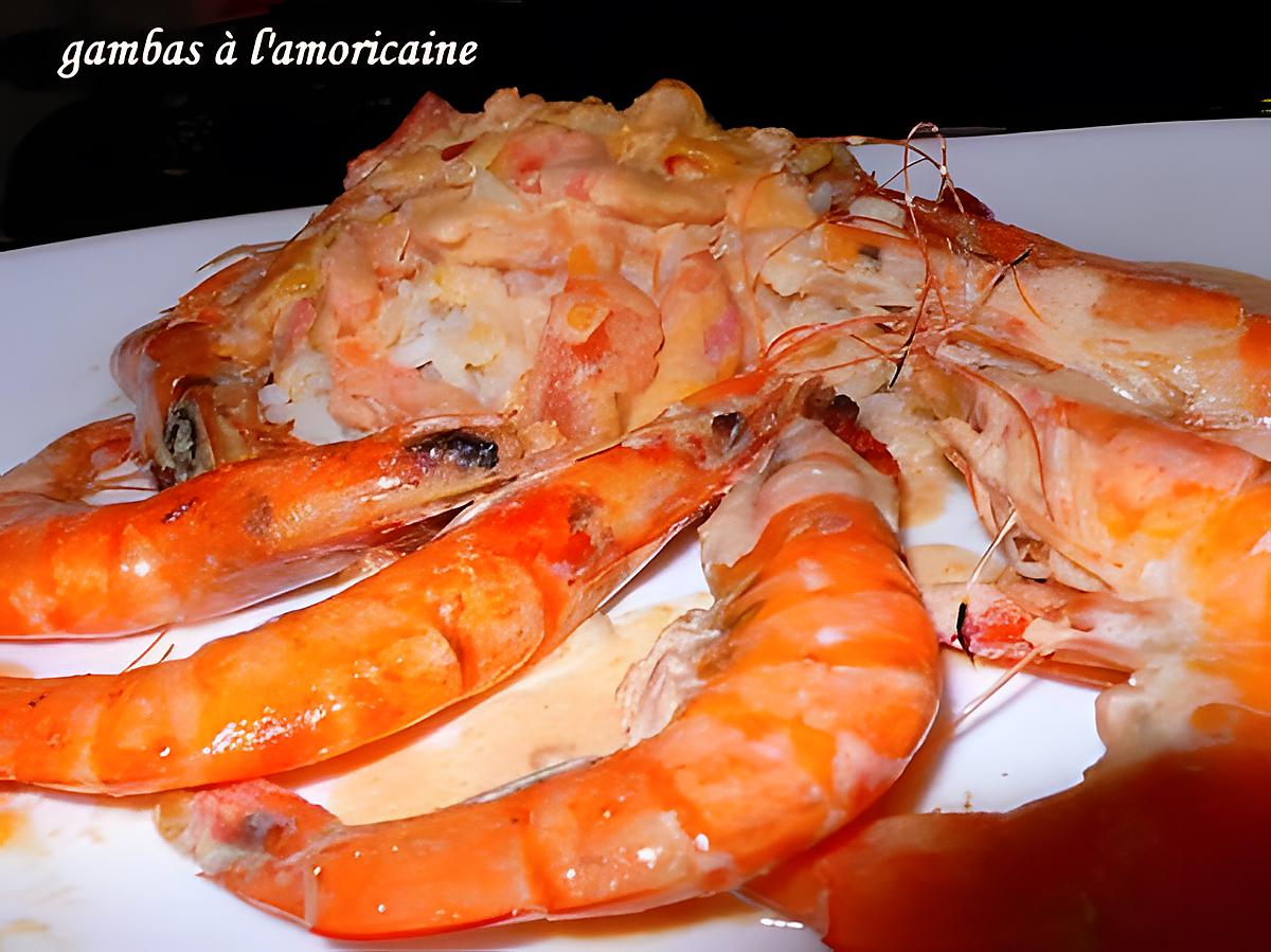 recette Gambas à l’armoricaine