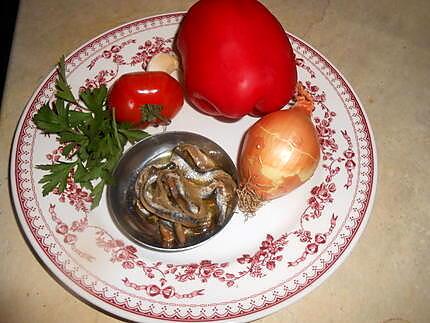 recette Poivron rouge aux anchois