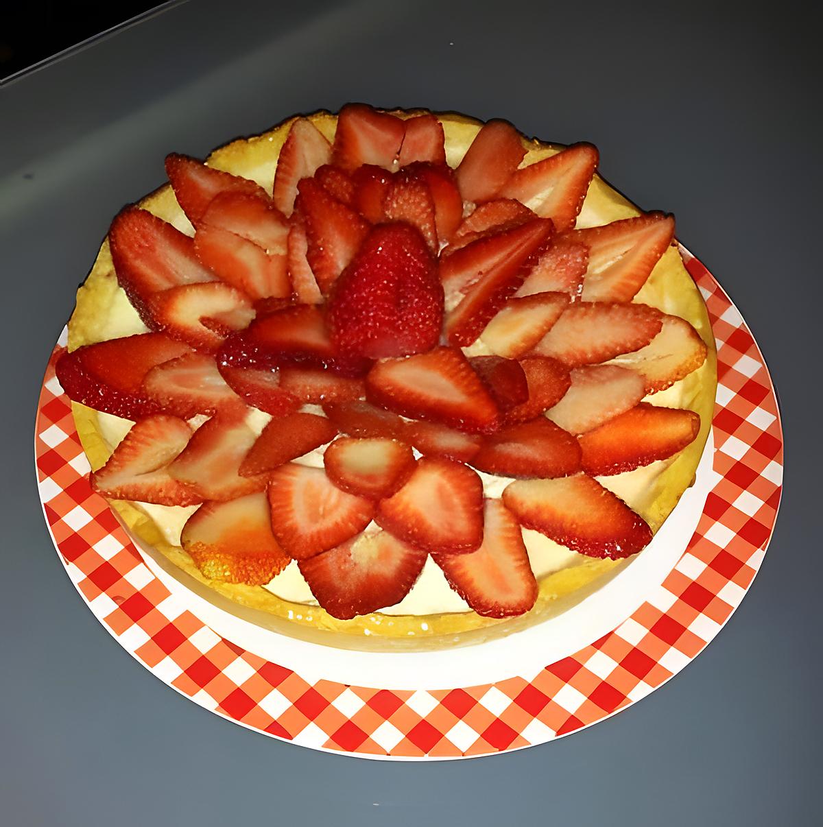 recette tarte aux fraises