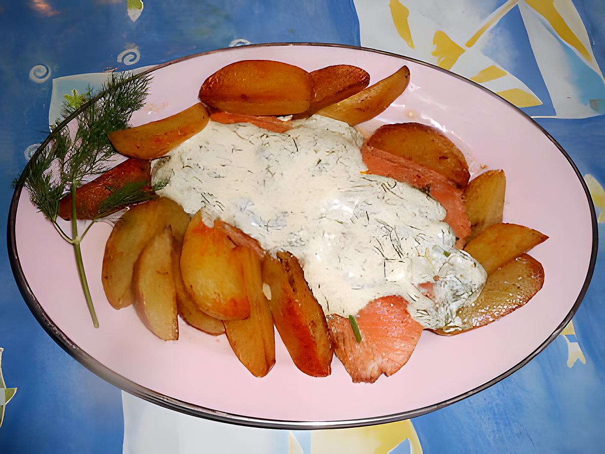 recette Filet de saumon creme d aneth,pommes de terres fondantes