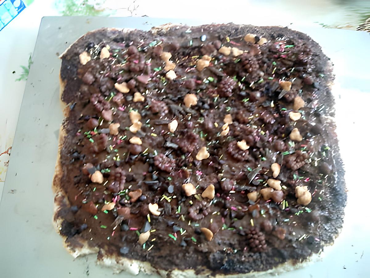 recette Pizza chocolat