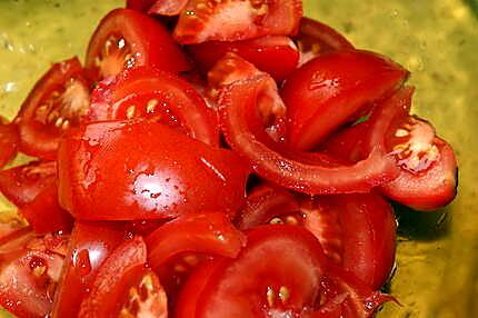 recette Salade de tomates, au thon et aux oeufs