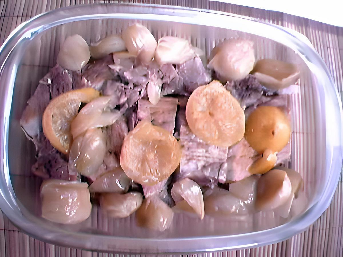 recette rouelle de porc aux échalotes et citron confit