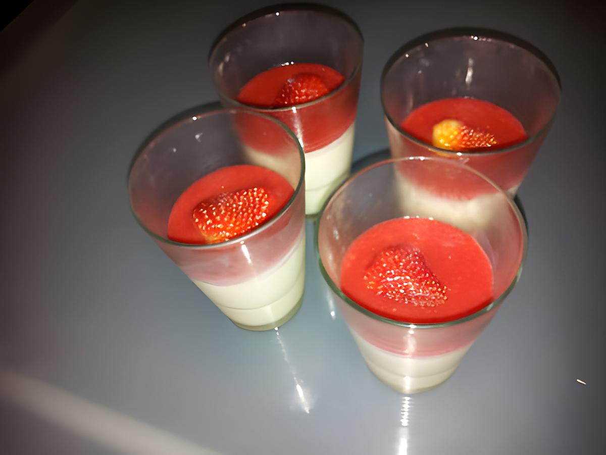 recette Pannacotta fraise