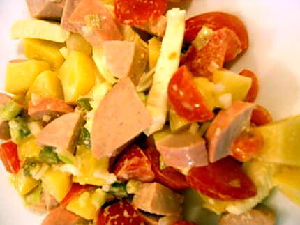 recette SALADE ALSACIENNE   (Deck wurscht salat)