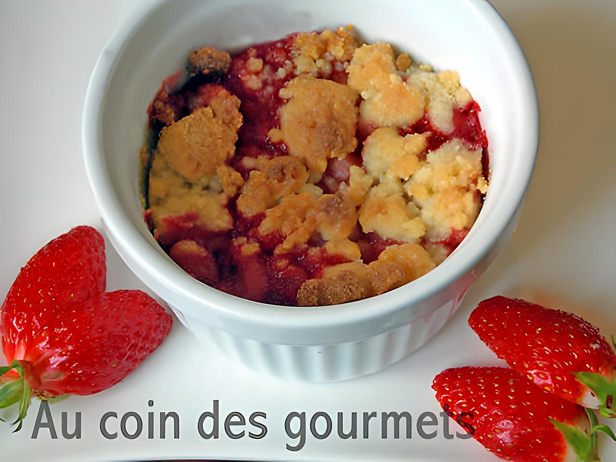 recette Crumble aux fraises