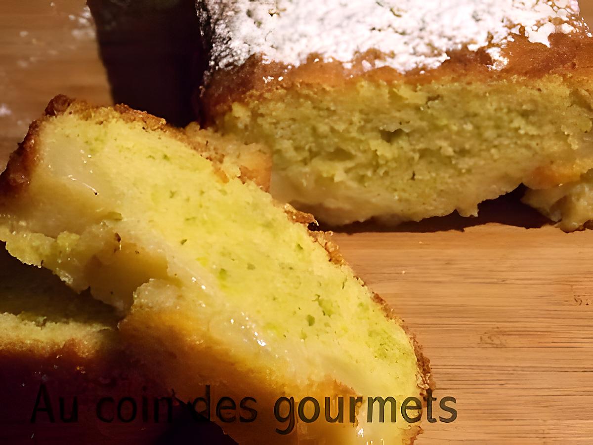 recette Cake poires/pistaches