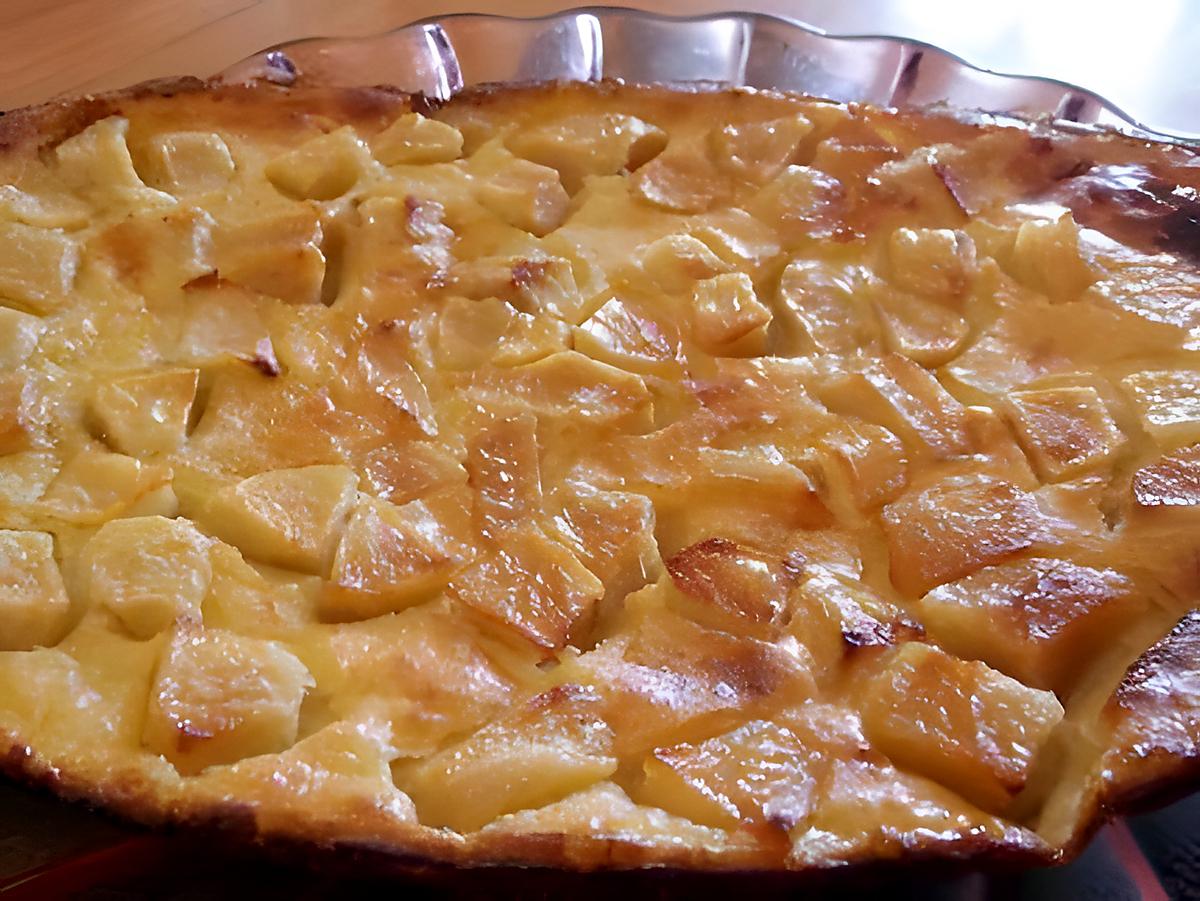 recette Far breton aux pommes caramélisées