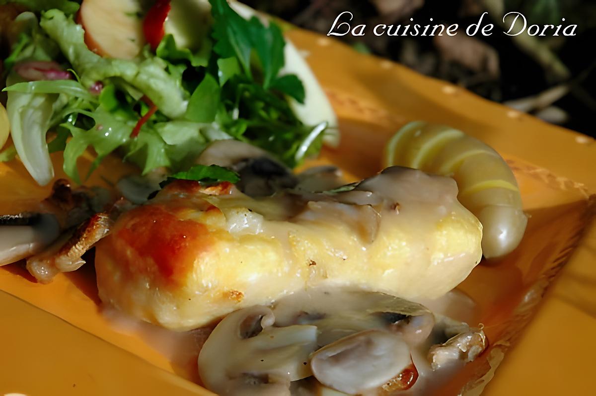 recette Quenelles de volaille aux champignons