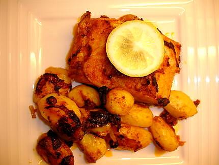 recette Morue au Four et ses Pommes de terre (bacalhau assado no forno com batatas assadas)