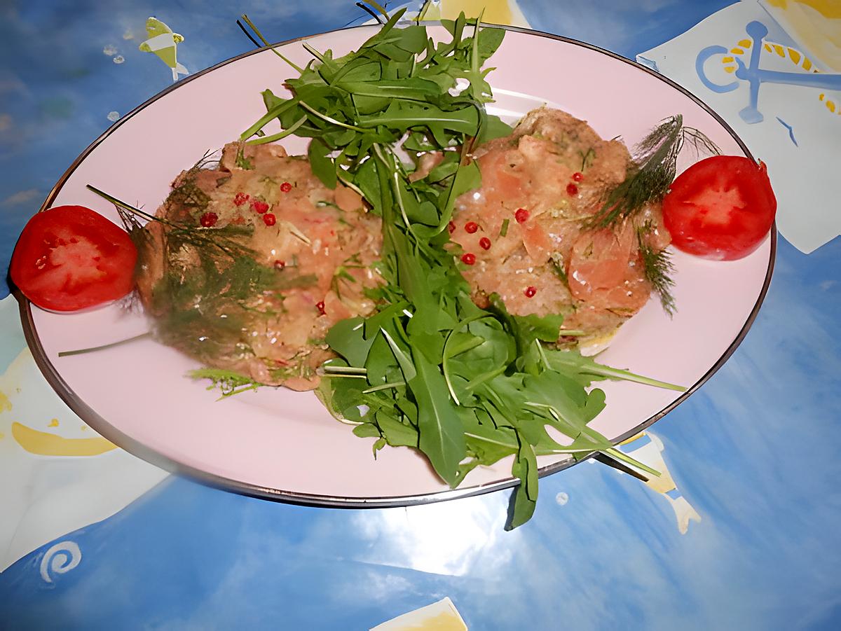 recette Tartare de saumon