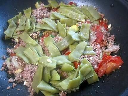 recette Trio de légumes à la viande haché.