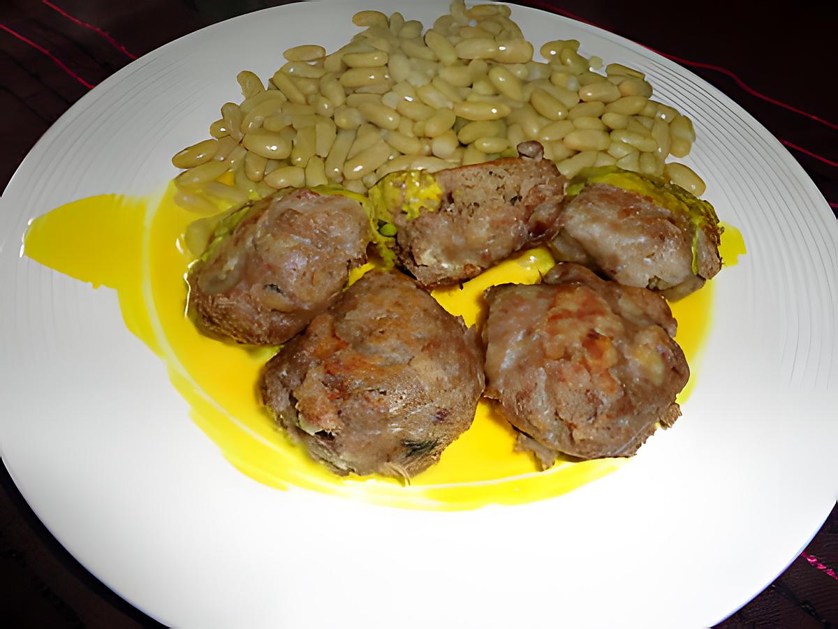 recette boulettes DE VIANDE  a la GREQUE SAUCE CITRON DE MIRABELLE 54