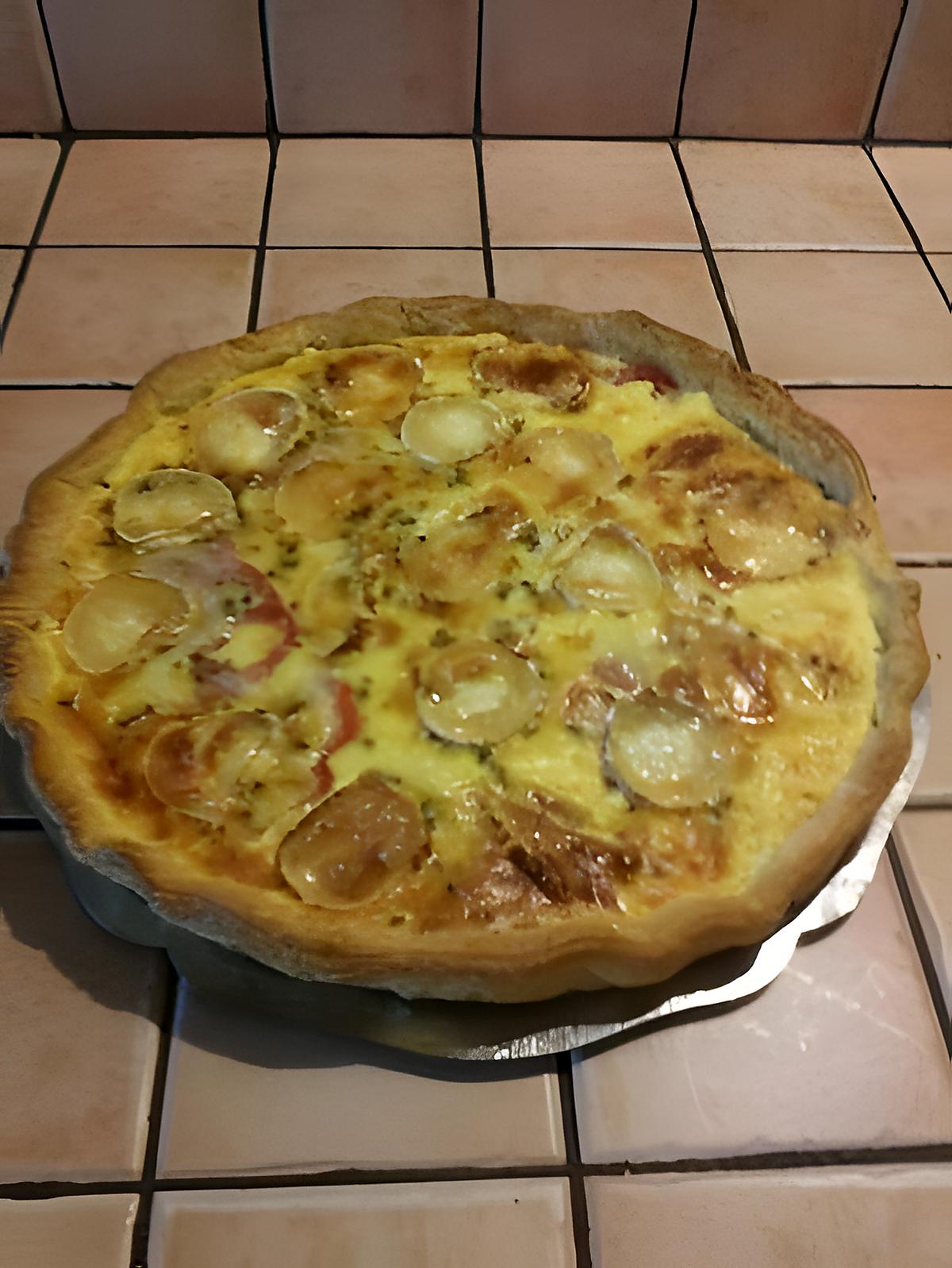 recette Tarte salée à la tomate et au fromage de chèvre