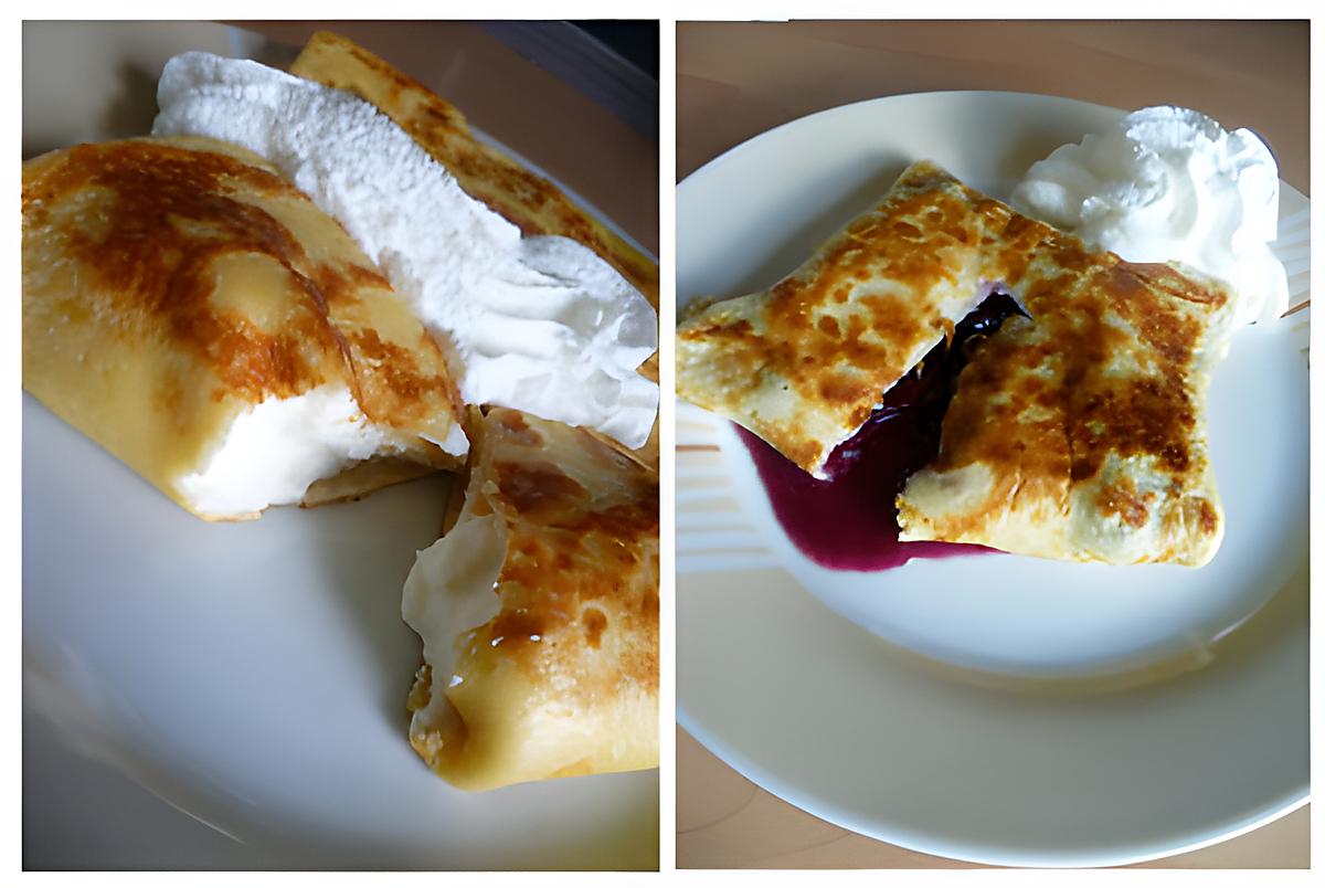 recette Blintz (crêpes fourrées à la ricotta ou aux myrtilles)