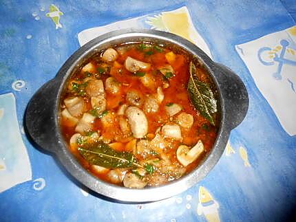 recette Champignons a la grecque