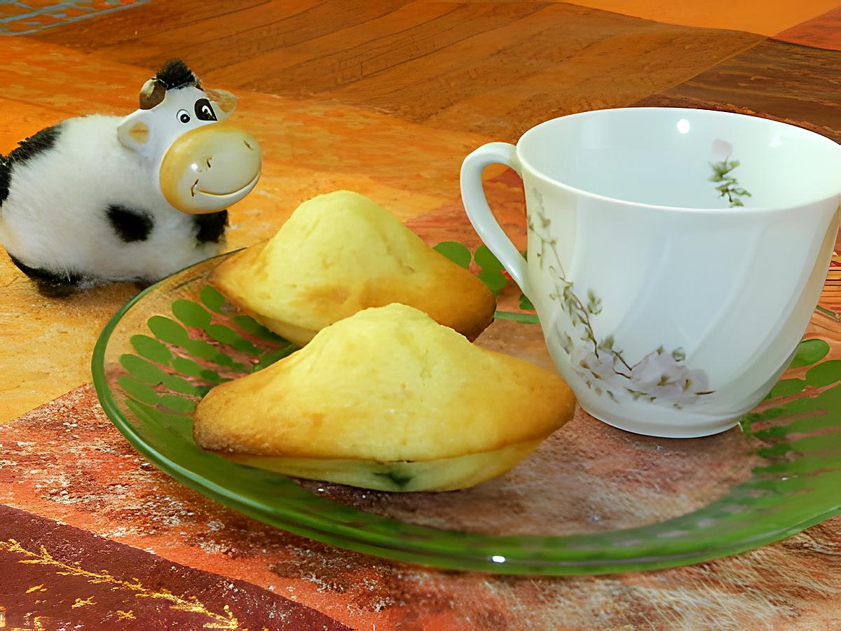 recette Madeleines faciles plusieurs variantes : fruits confits, noisette de nutella...