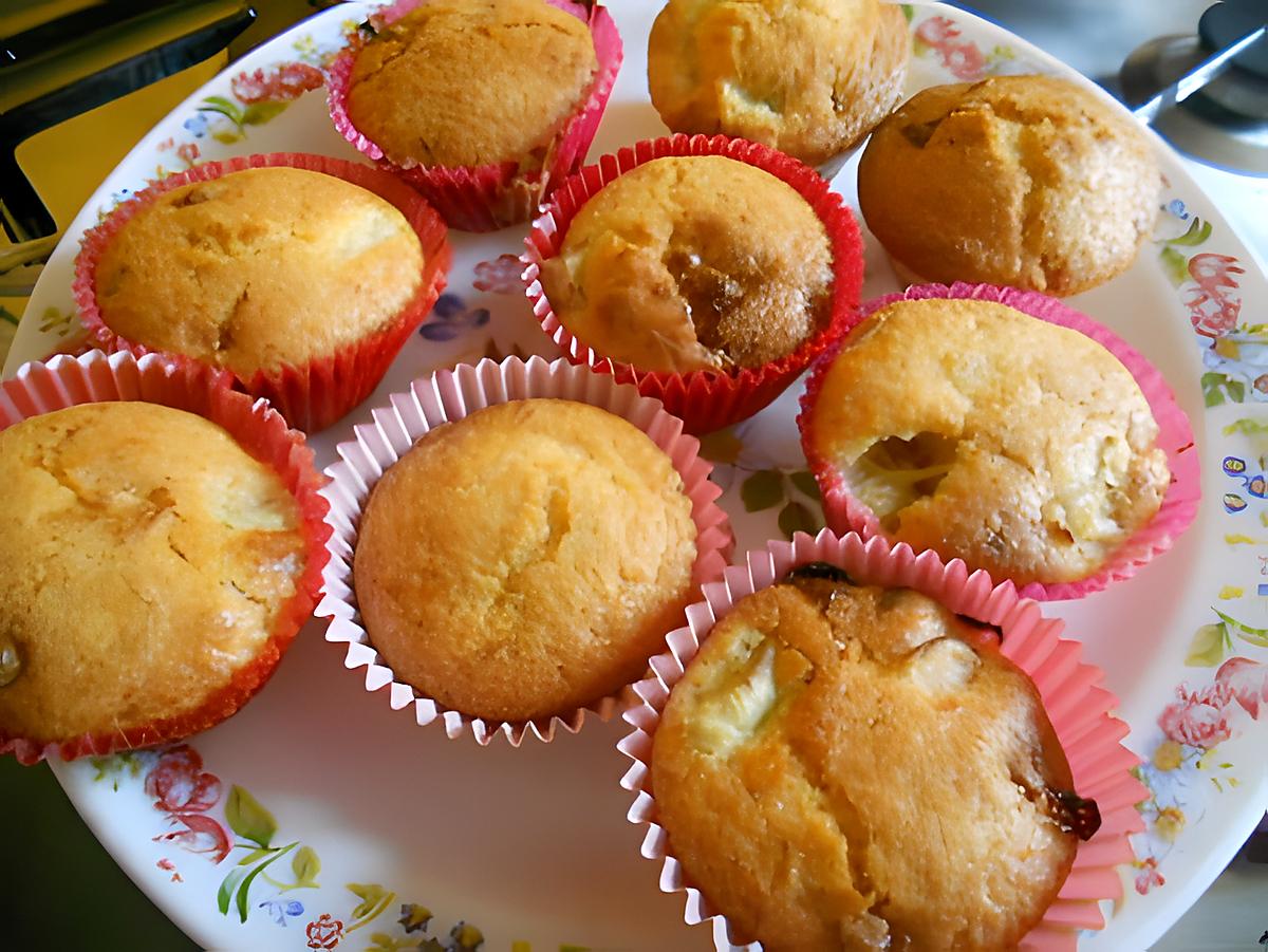 recette Muffins rhubarbe-chocolat blanc