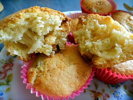 recette Muffins rhubarbe-chocolat blanc