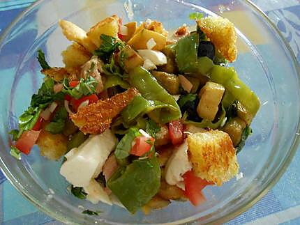 recette PAIN DE SALADE MULTICOLORE ET BEIGNETS DE FLEURS DE COURGETTES