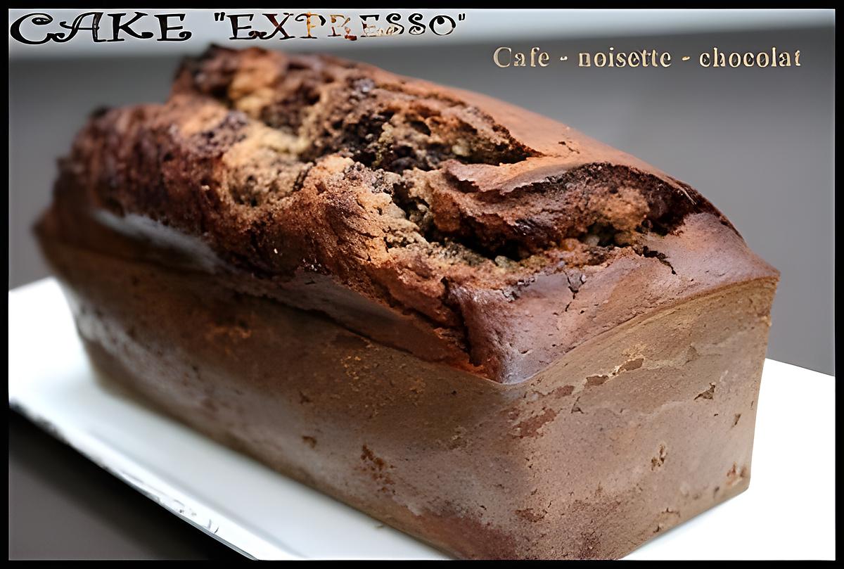 recette ** Cake marbré "Merano" ou "expresso" : café - noisette - chocolat**