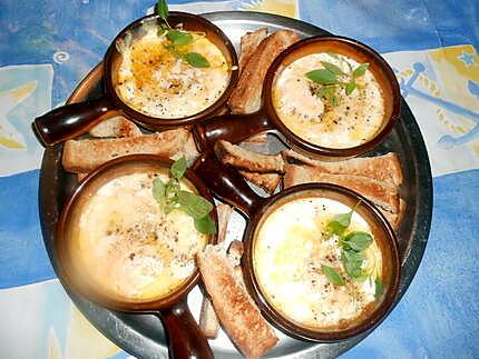 recette Oeuf cocotte a l emmental