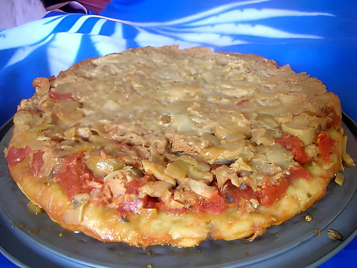 recette PIZZA TATIN COTT sans lait ni oeuf  ou pizza façon tatin