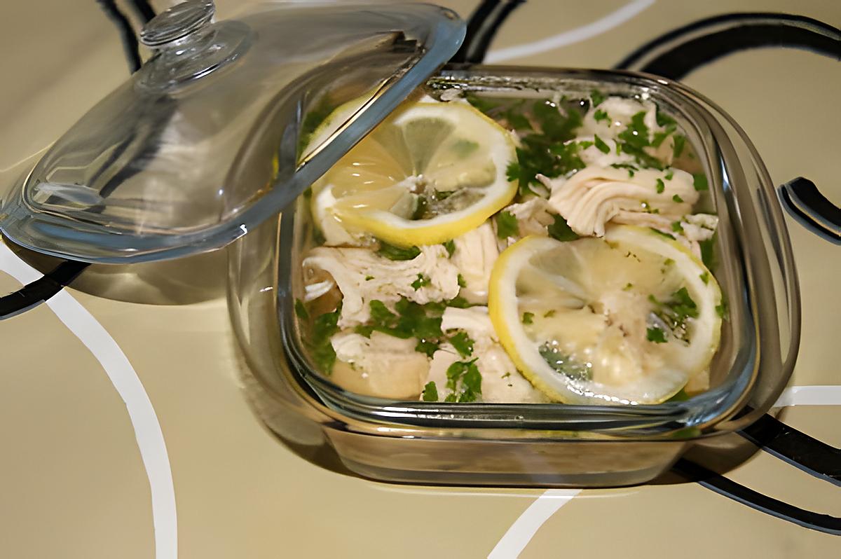 recette Poulet au citron en gelée
