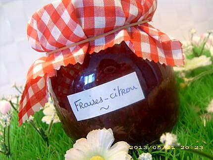 recette confiture de fraises et zestes de citron