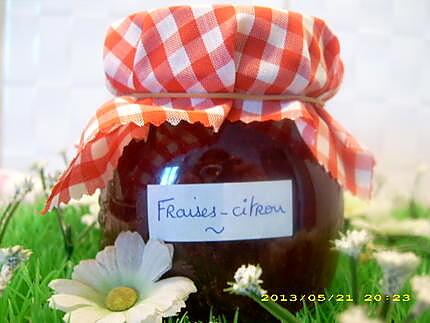 recette confiture de fraises et zestes de citron