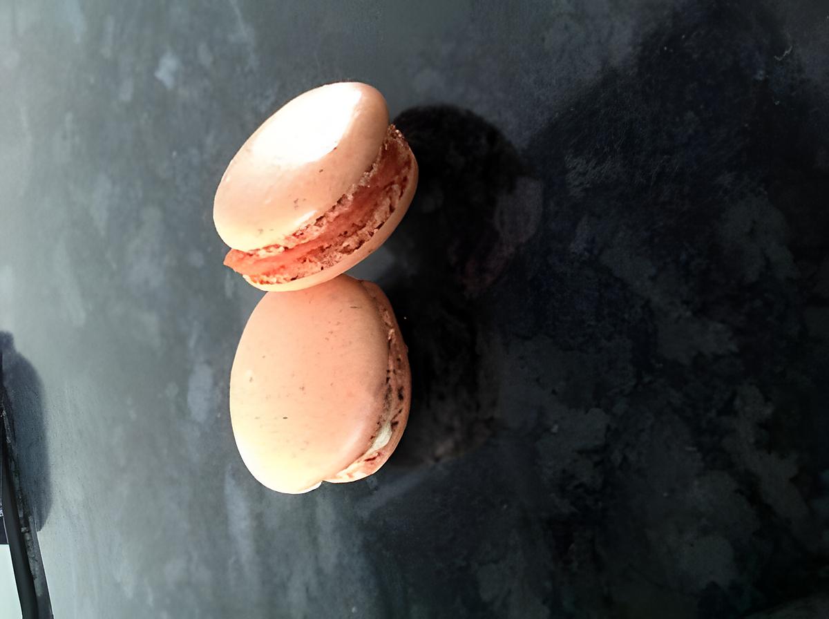 recette Macarons à la fraise