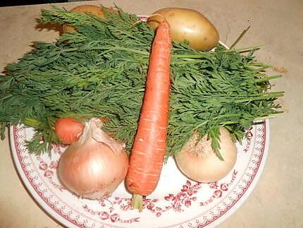 recette Potage aux fanes de carotte