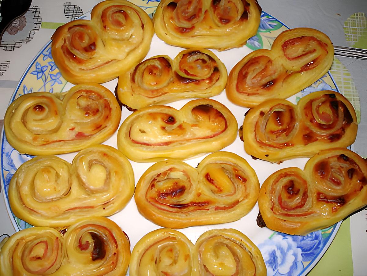 recette Palmiers jambon -toastinette emmental